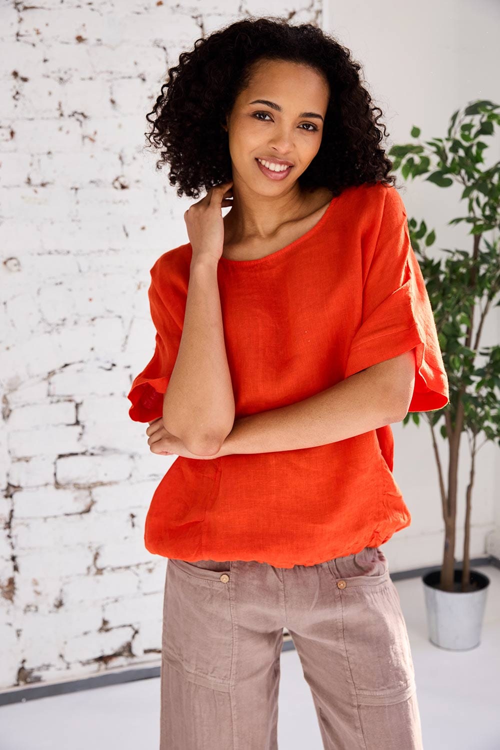 ART Balloon Hem Top – Choice Boutique