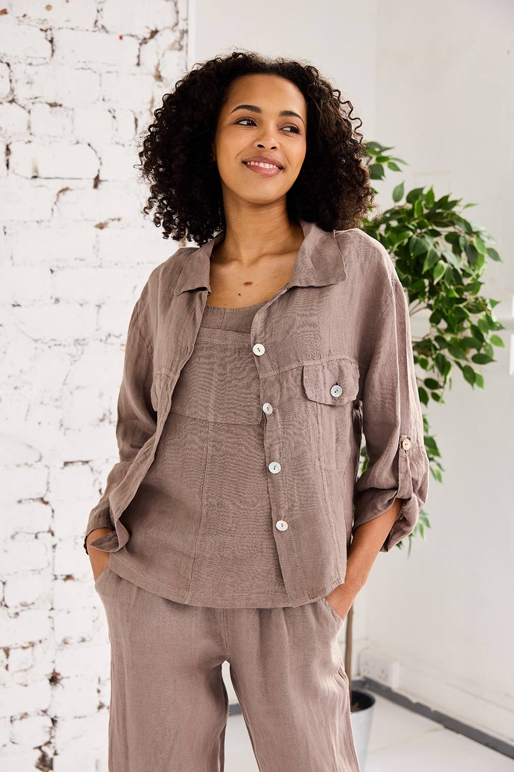 ART Linen Den-Style Jacket