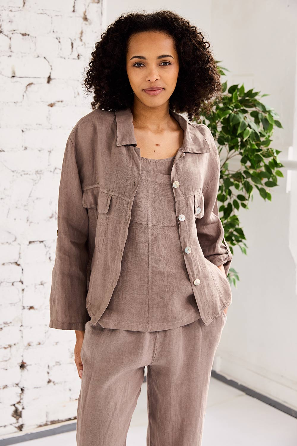 ART Linen Den-Style Jacket