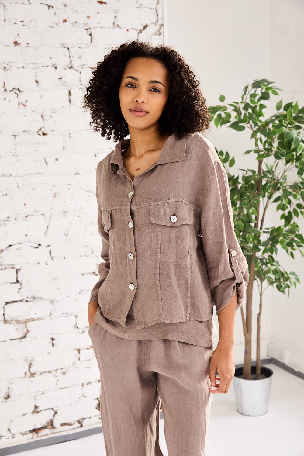 ART Linen Den-Style Jacket