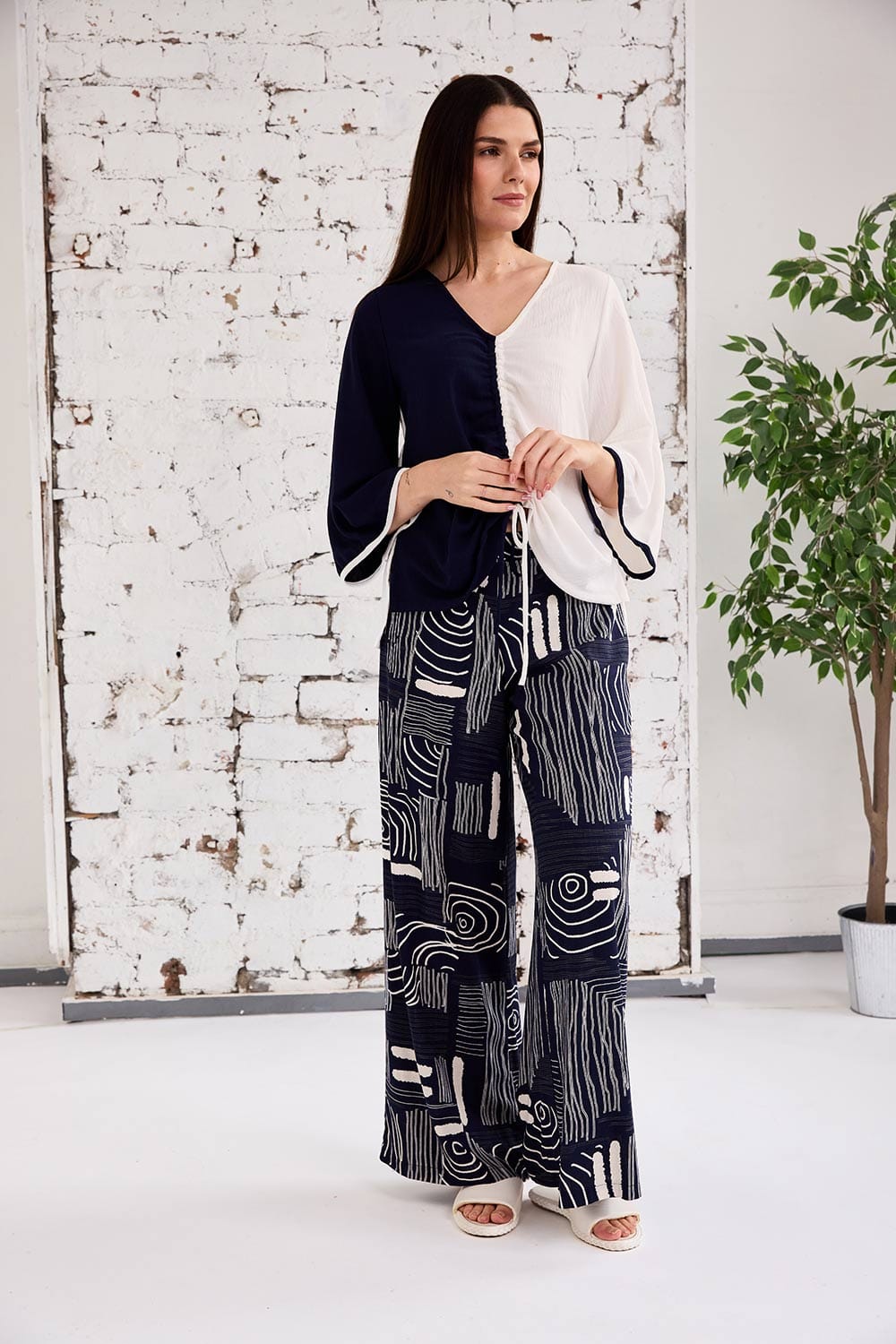 Tara Vao Ruched Blouse