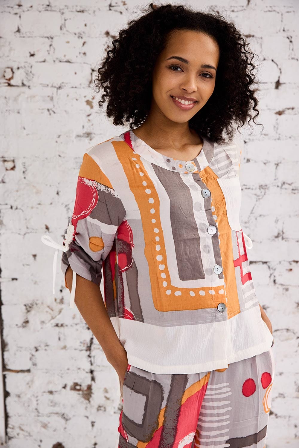 Tara Vao Abstract Trousers