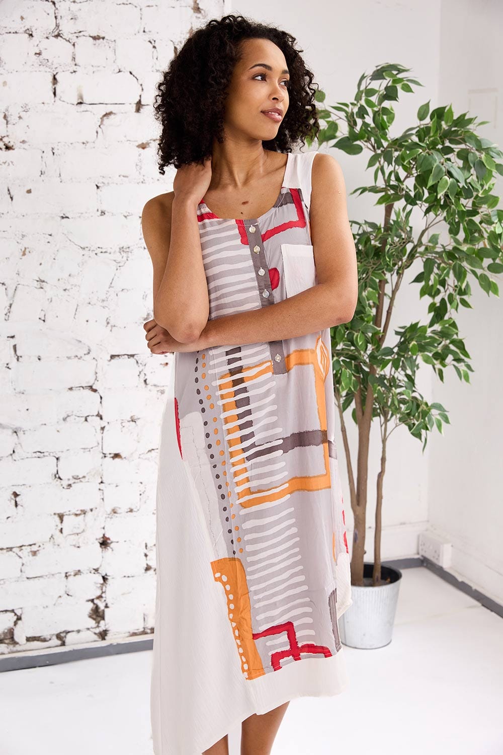 Tara Vao Abstract Dress