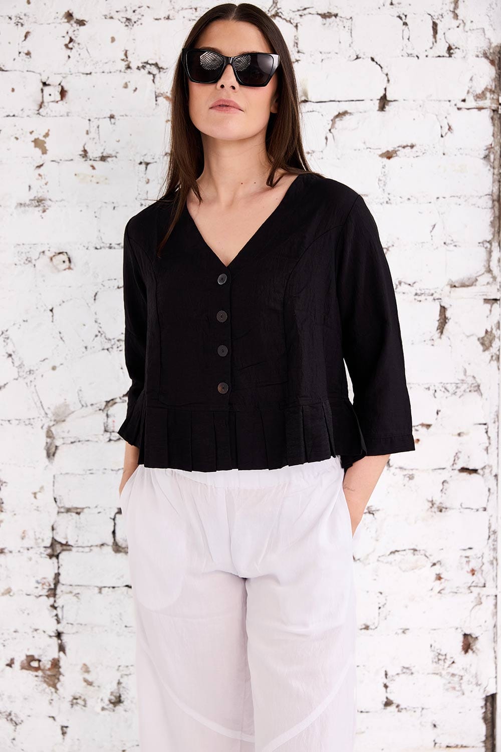 Tara Vao Frill Jacket Top