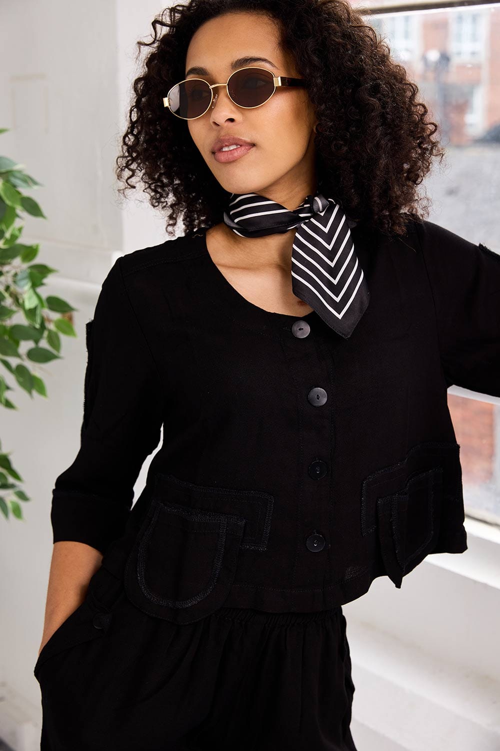 Tara Vao Pocket Jacket Top