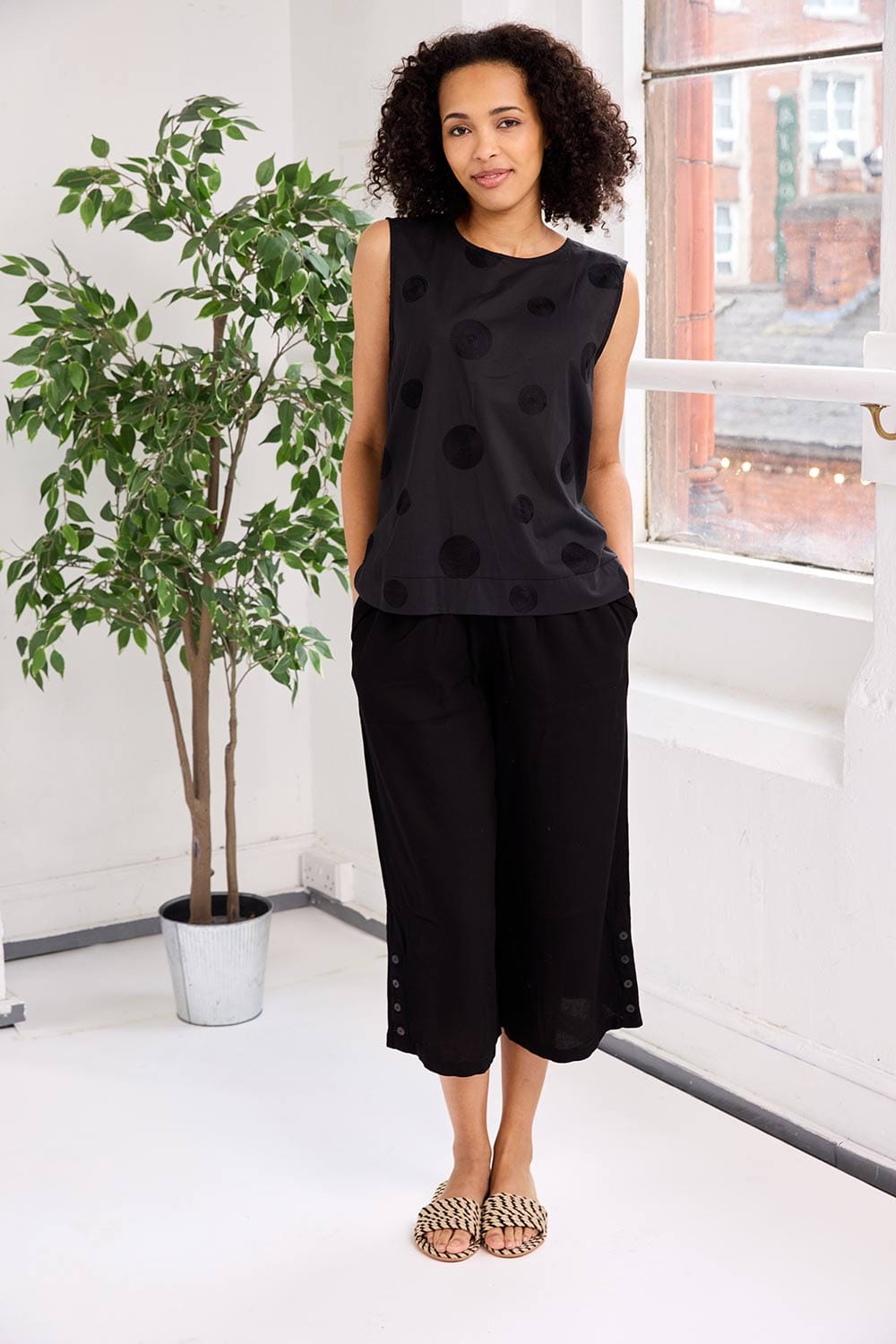 PERUZZI Circle Stitch Top