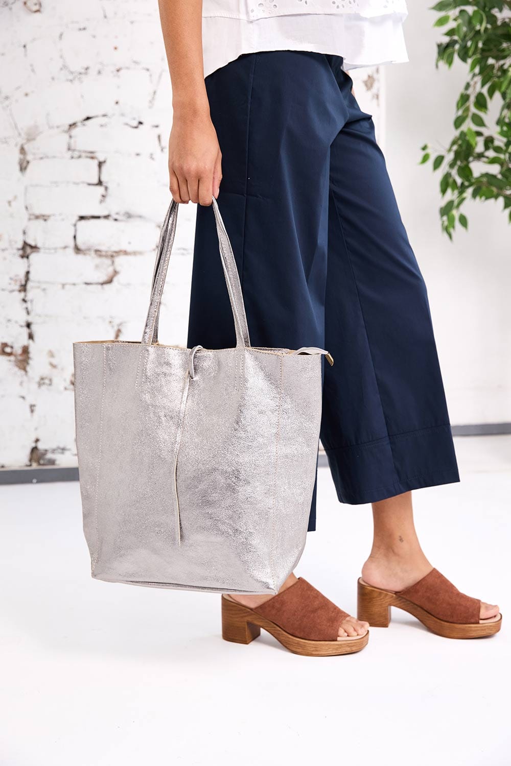 Liadh Silver Tote Bag