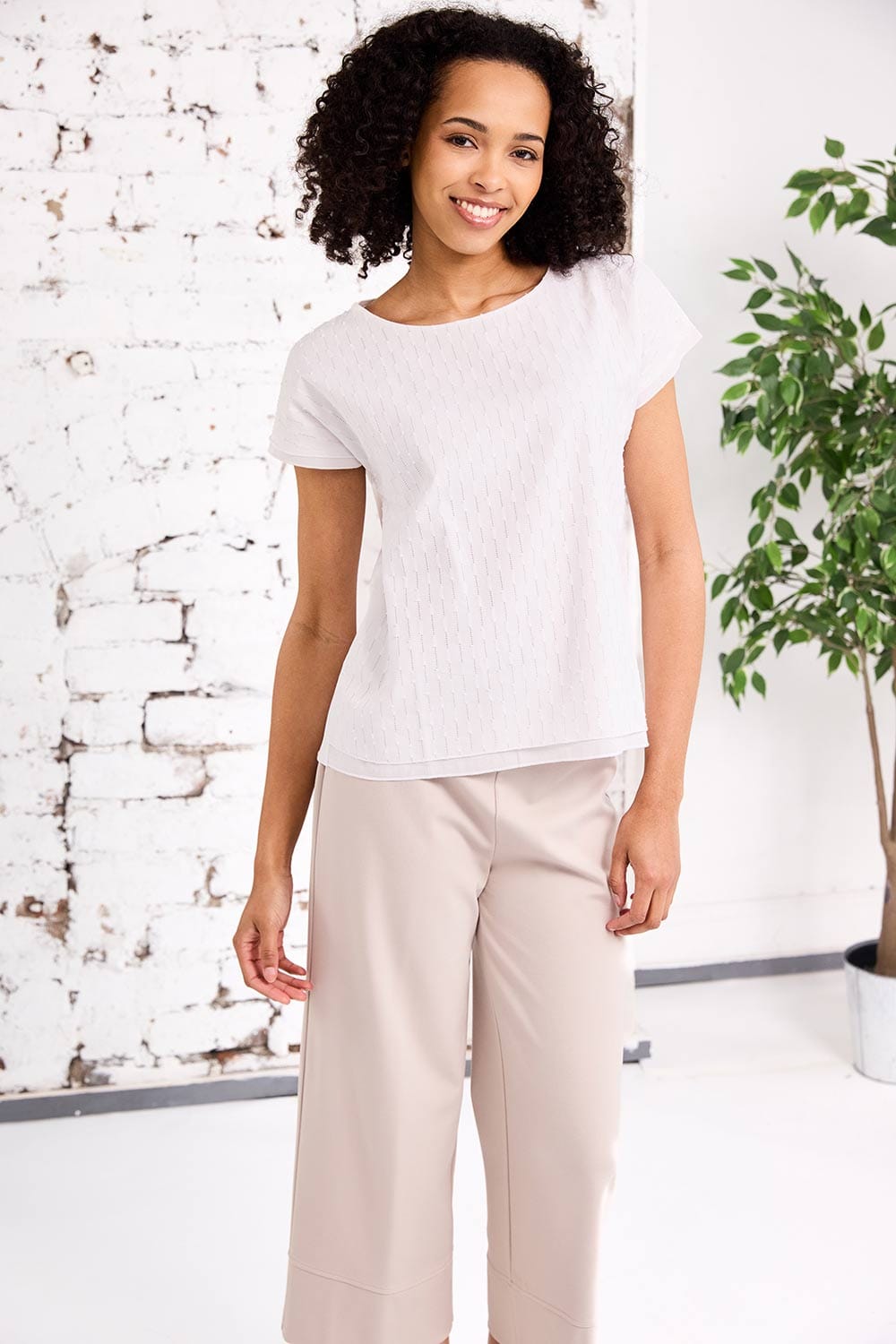 PERUZZI Button Back Top