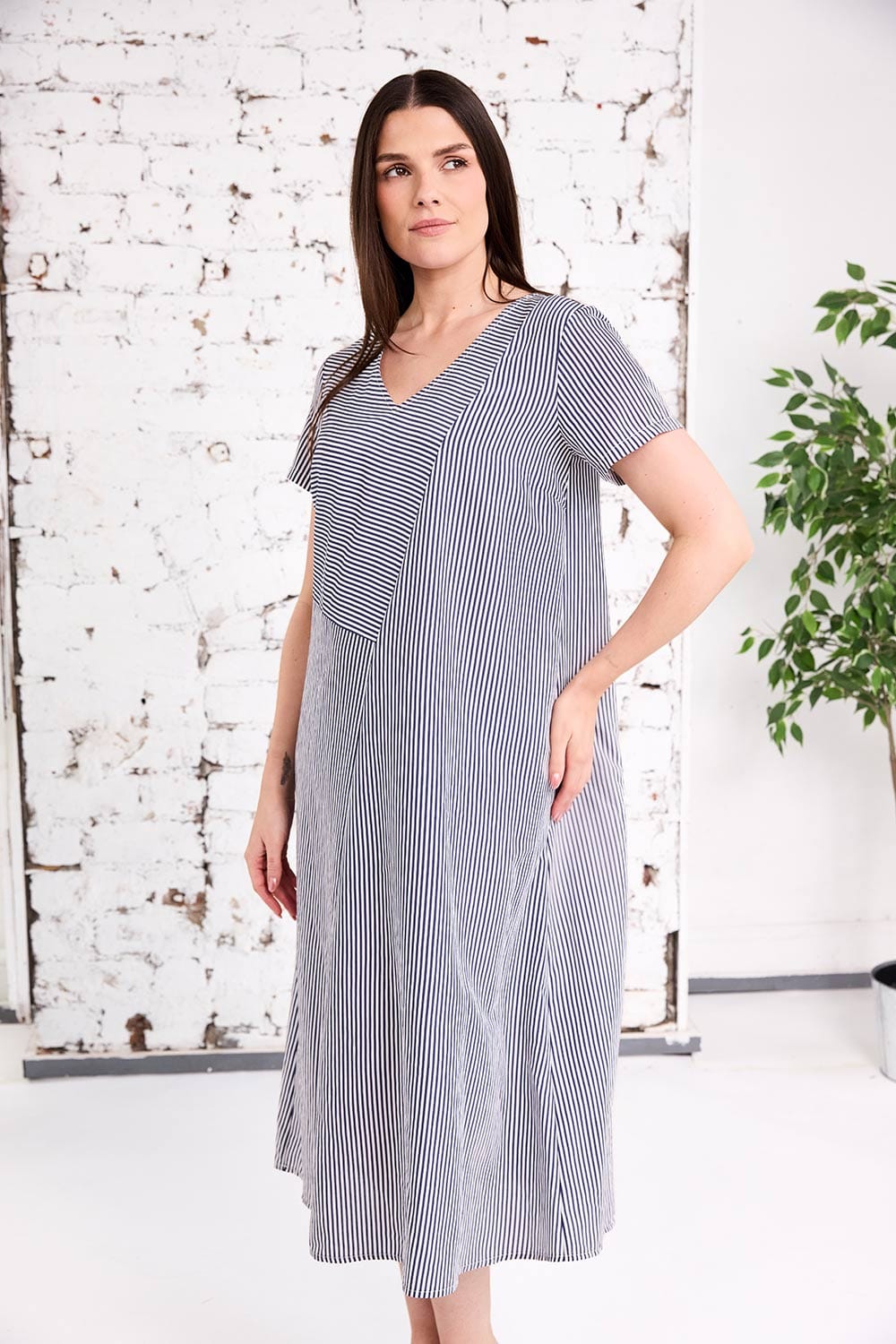 PERUZZI Cross Line Dress