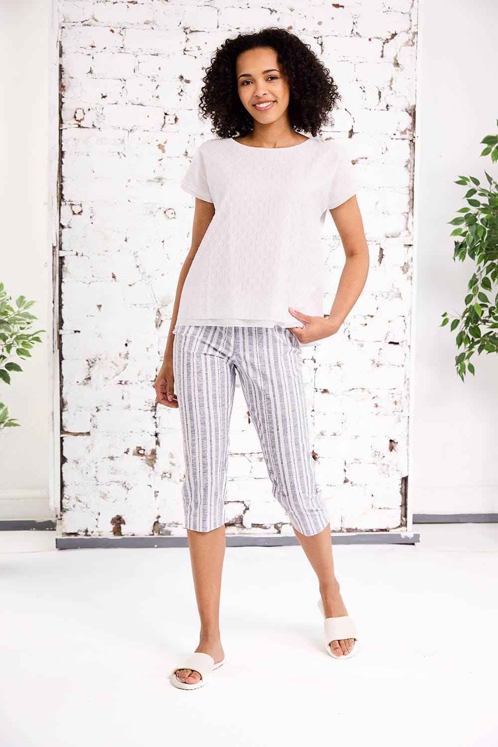 PERUZZI Stripe Pedal Pusher