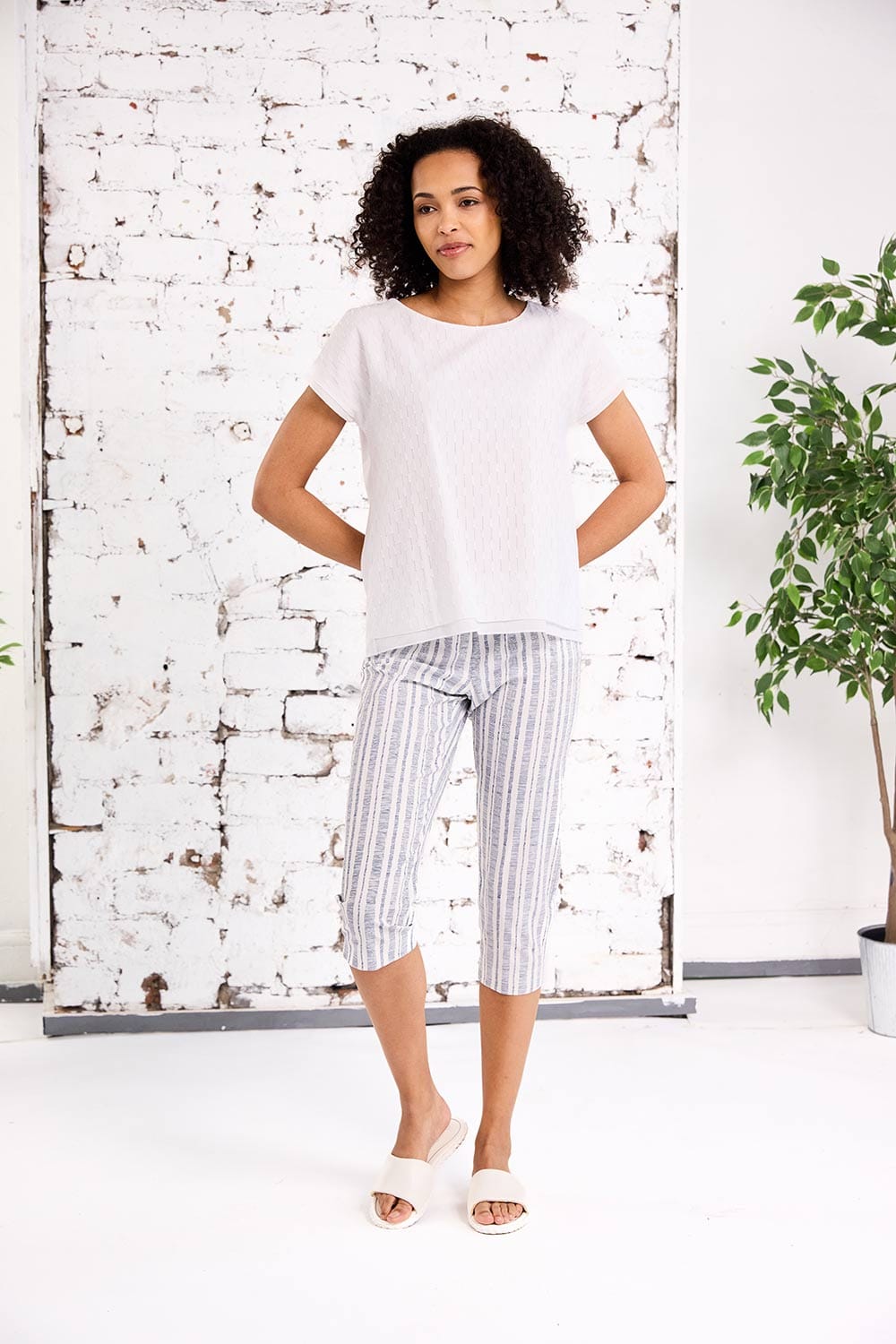 PERUZZI Stripe Pedal Pusher