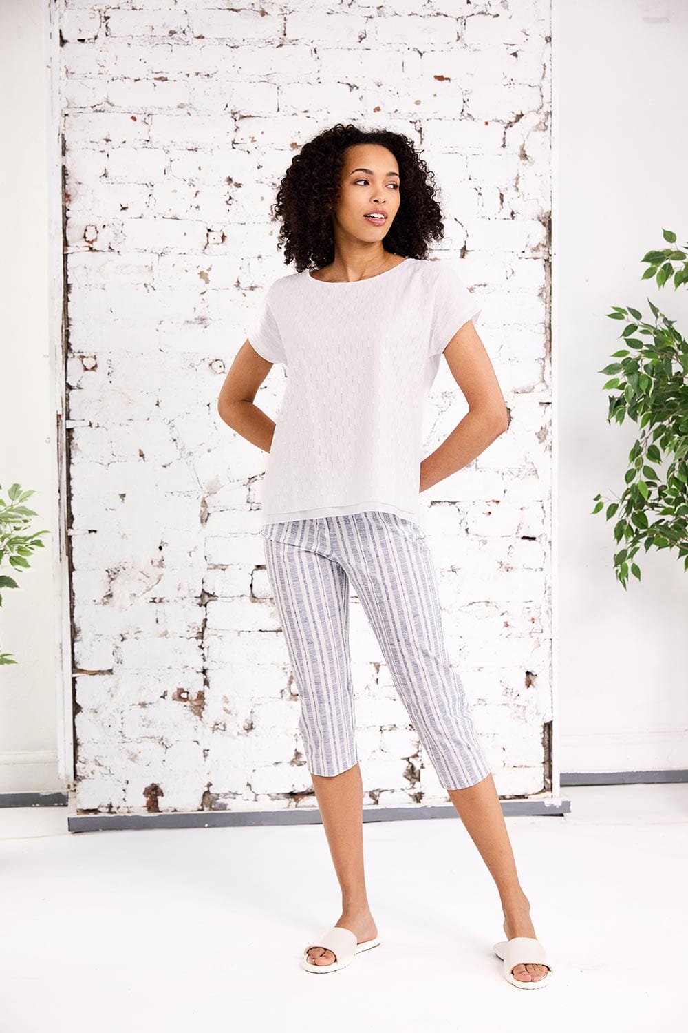 PERUZZI Stripe Pedal Pusher
