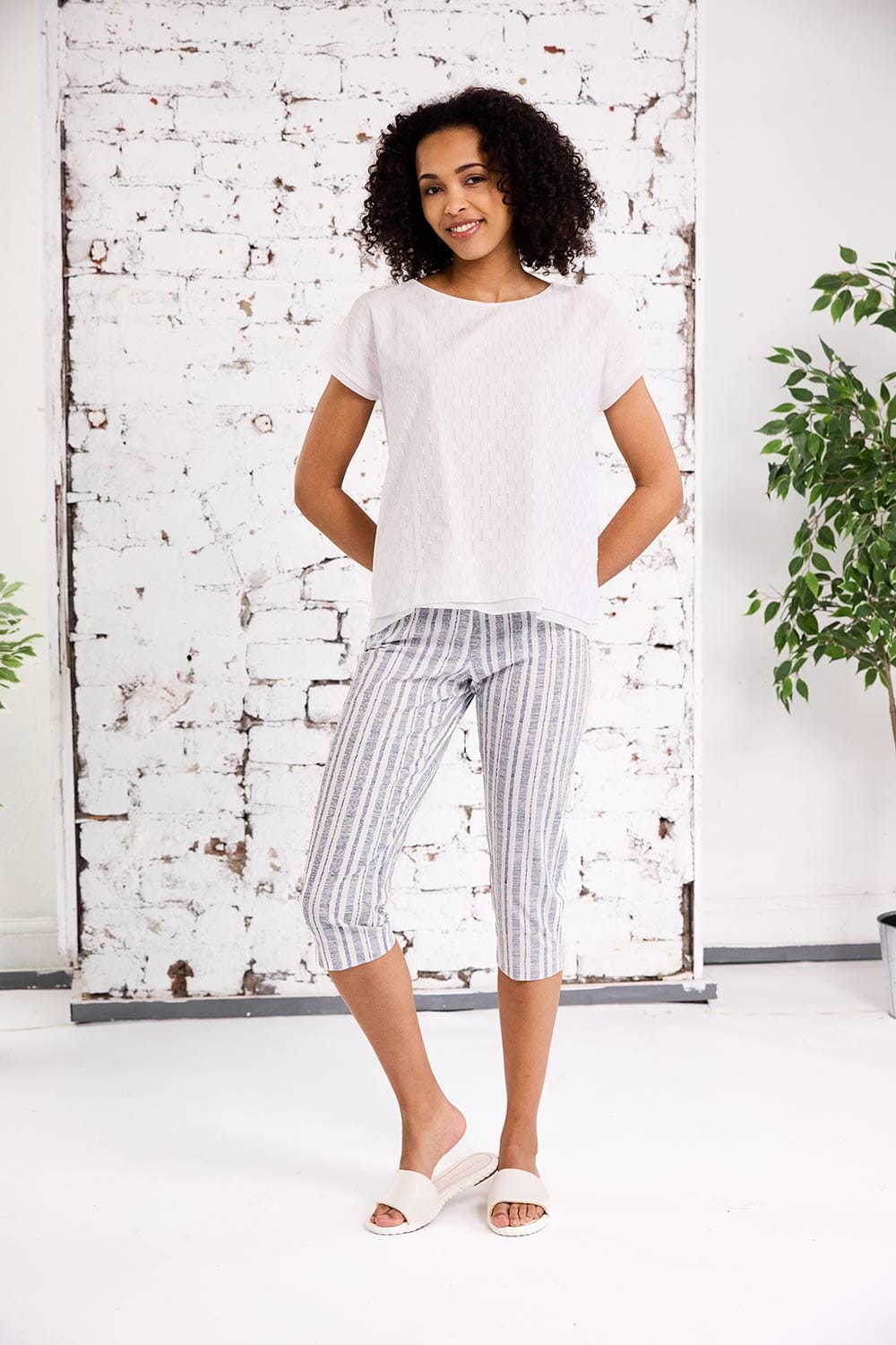 PERUZZI Stripe Pedal Pusher