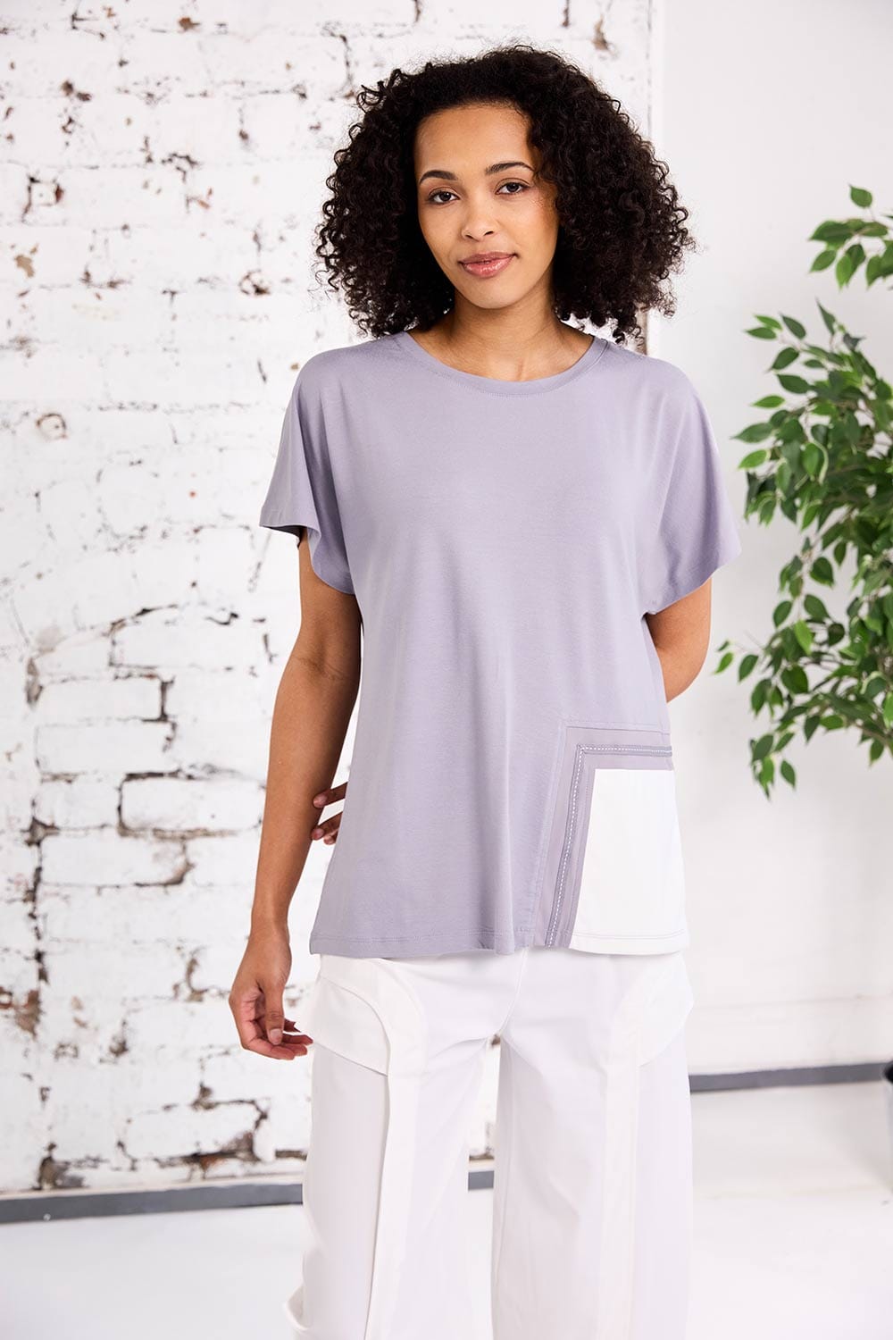 NAYA Stitch Detail T-Shirt