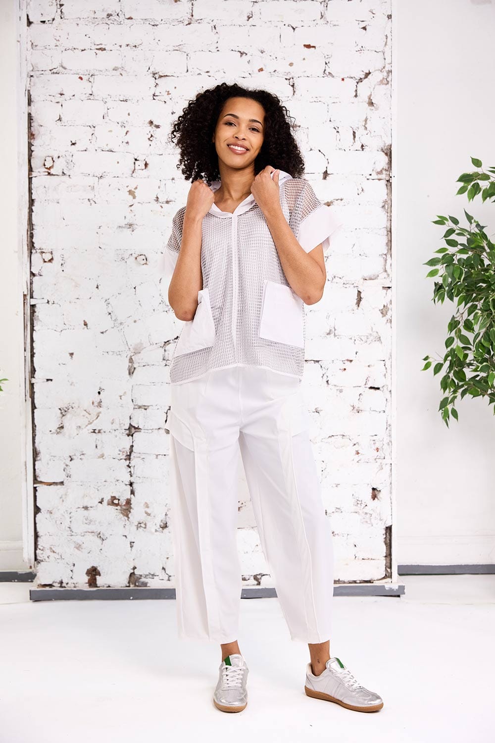 NAYA Pocket Mesh Top