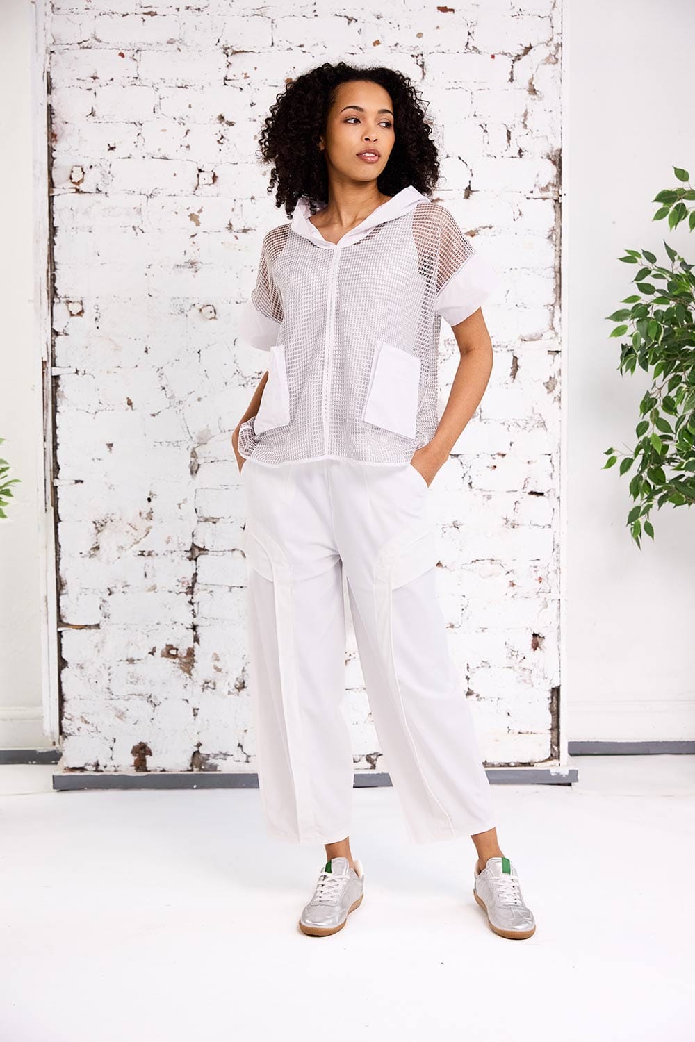 NAYA Pocket Mesh Top