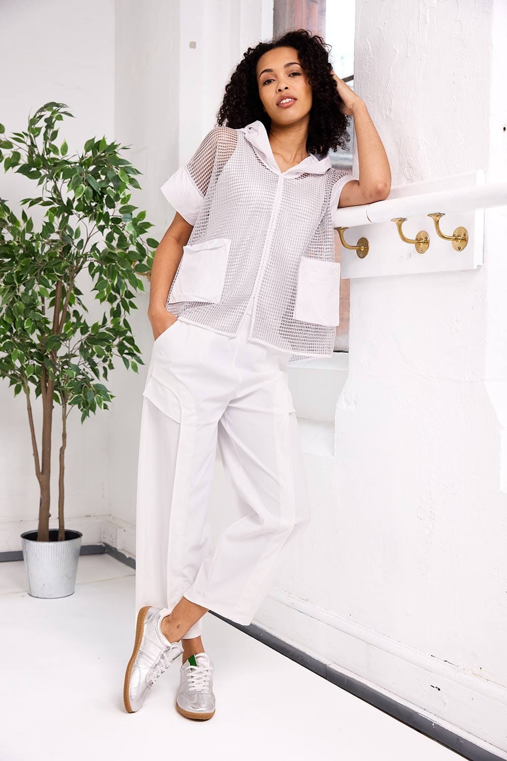 NAYA Pocket Mesh Top