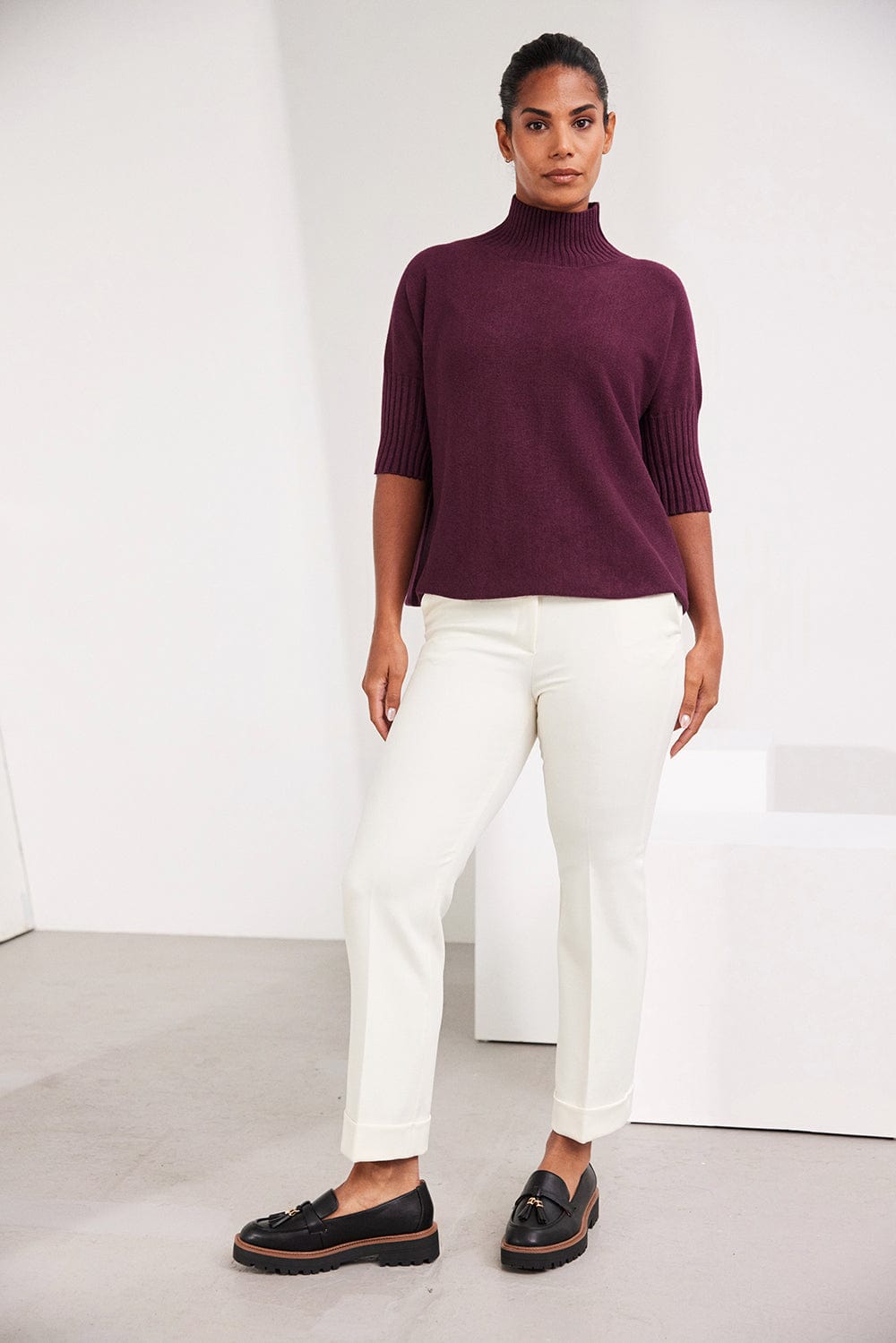 ART Ribbed High Neck Knit
