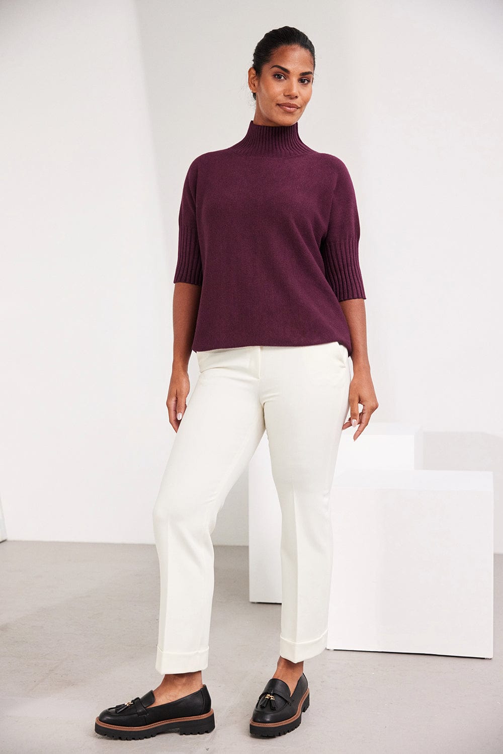 ART Ribbed High Neck Knit