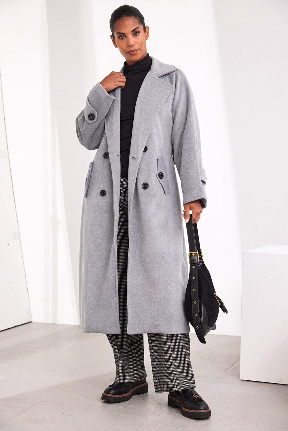 ART Double Breasted Belted Coat
