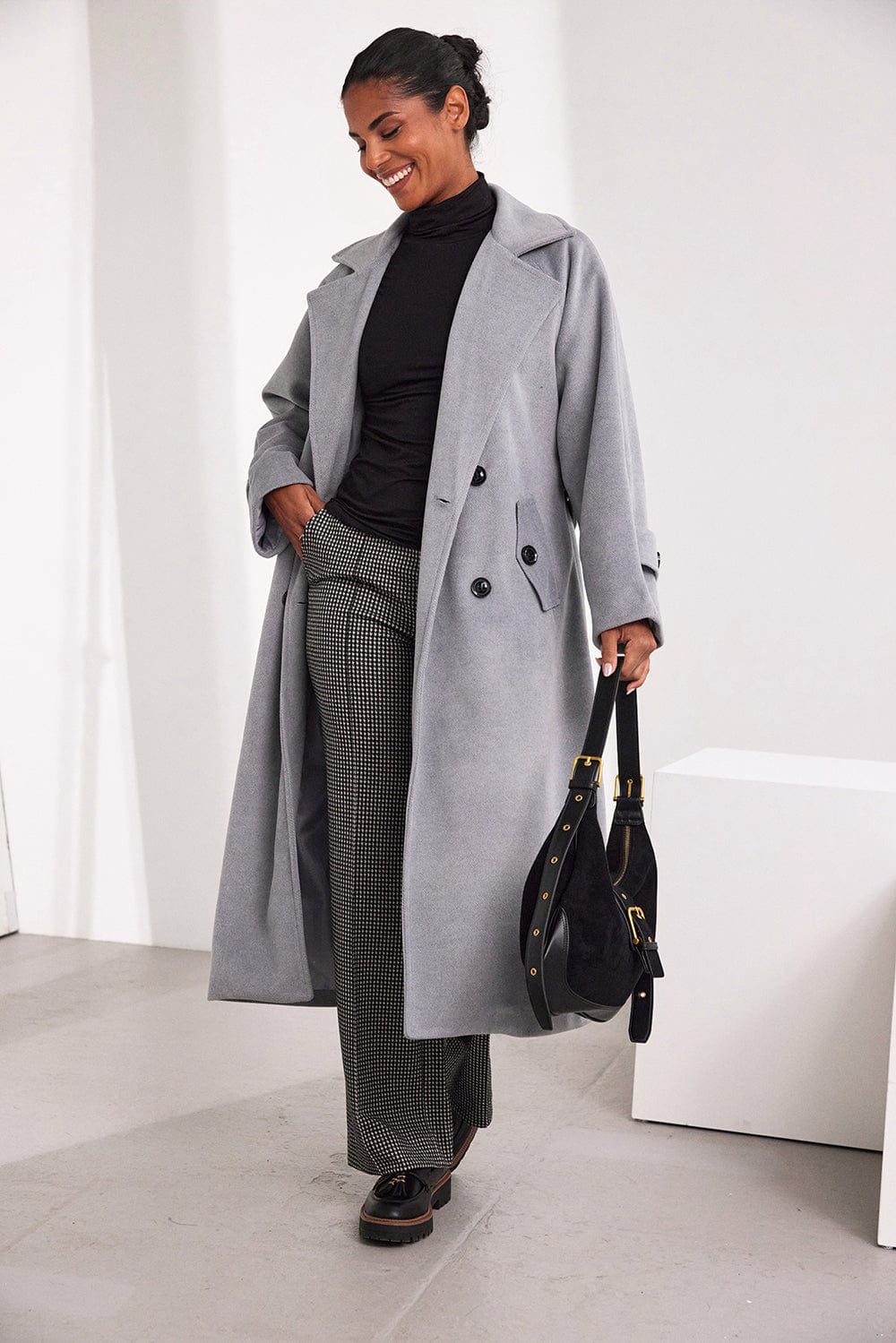 ART Double Breasted Belted Coat
