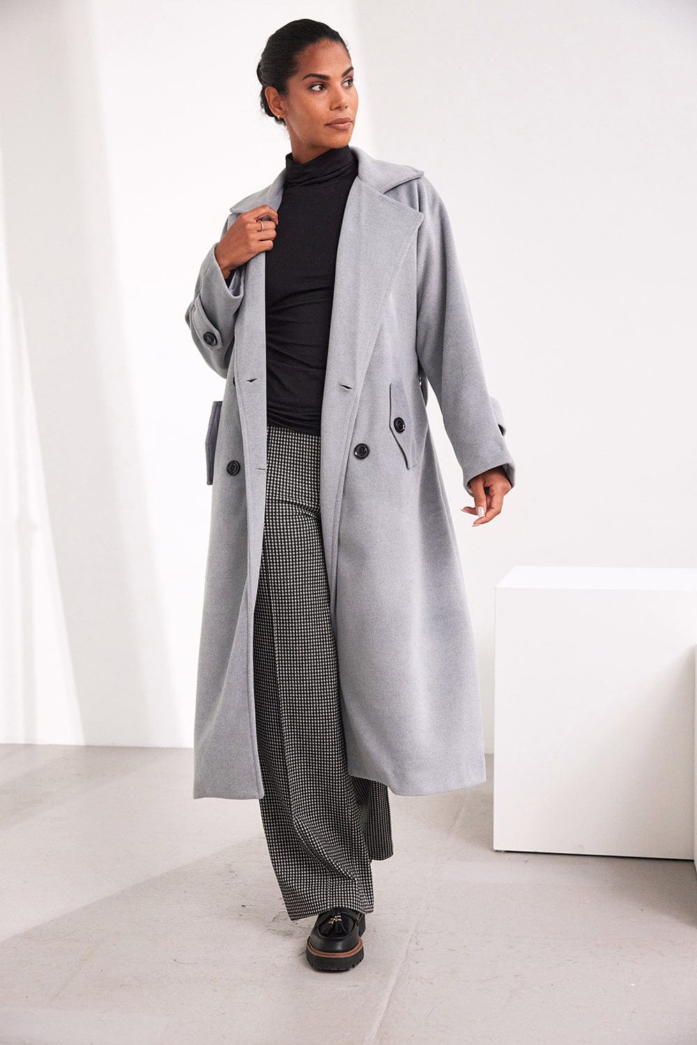 Hongo Check Parallel Leg Trouser