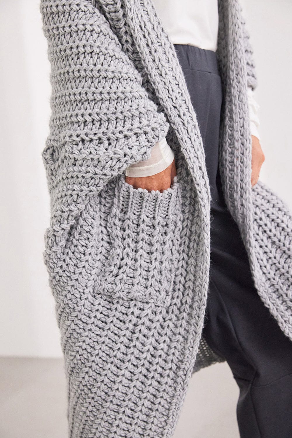 ART Long Cable Cardigan