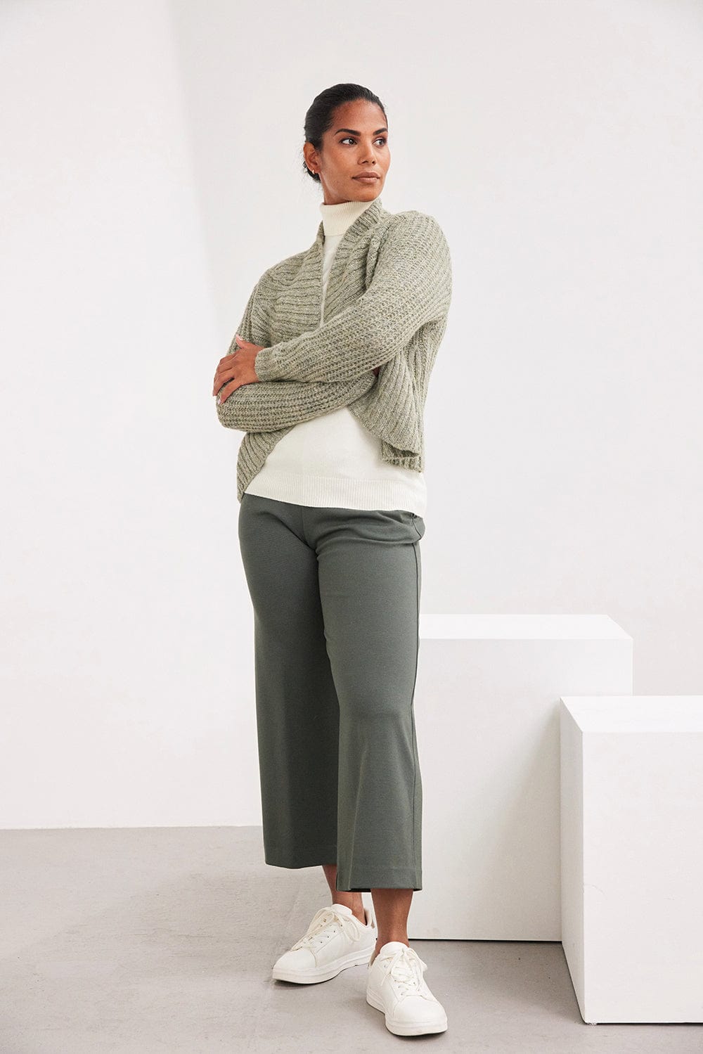 PERUZZI Pull On Wide Leg Trouser