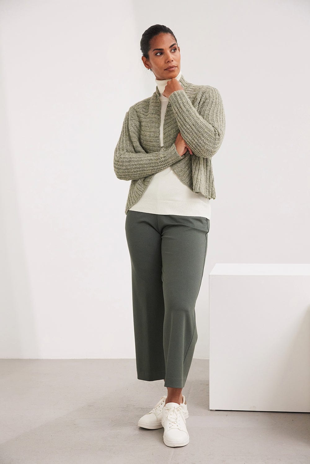 PERUZZI Pull On Wide Leg Trouser