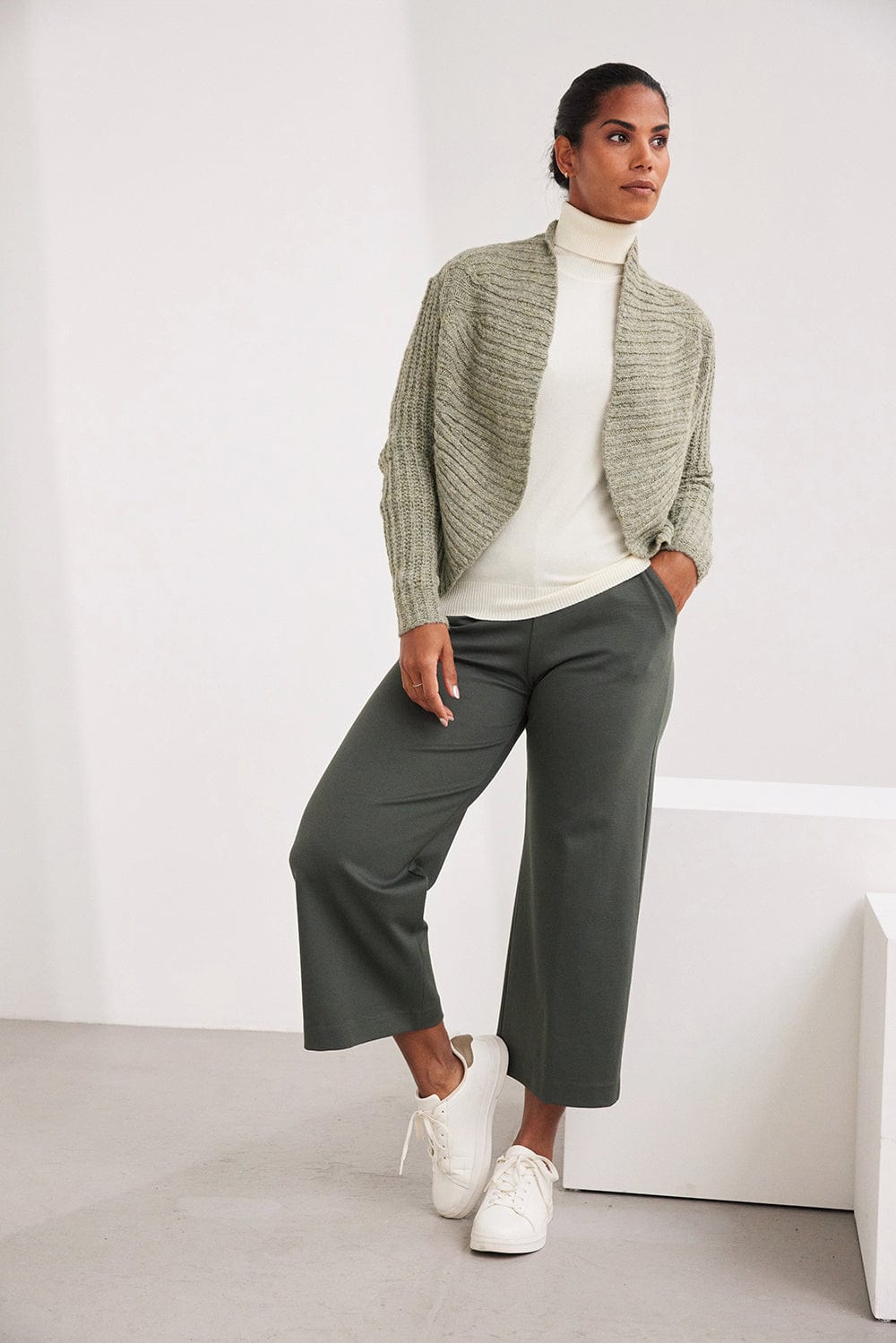 PERUZZI Pull On Wide Leg Trouser