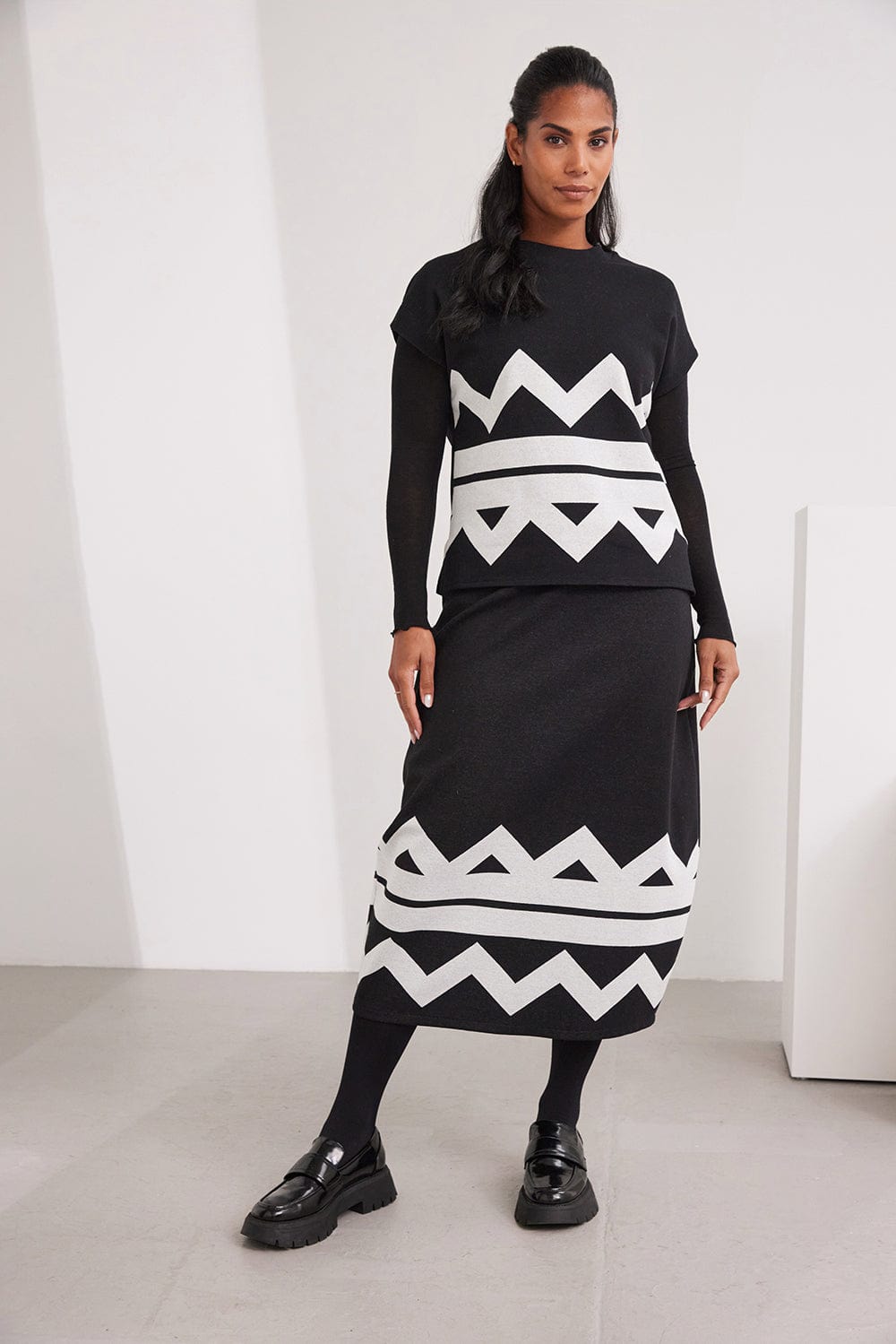 PERUZZI Zig Zag Skirt – Choice Boutique