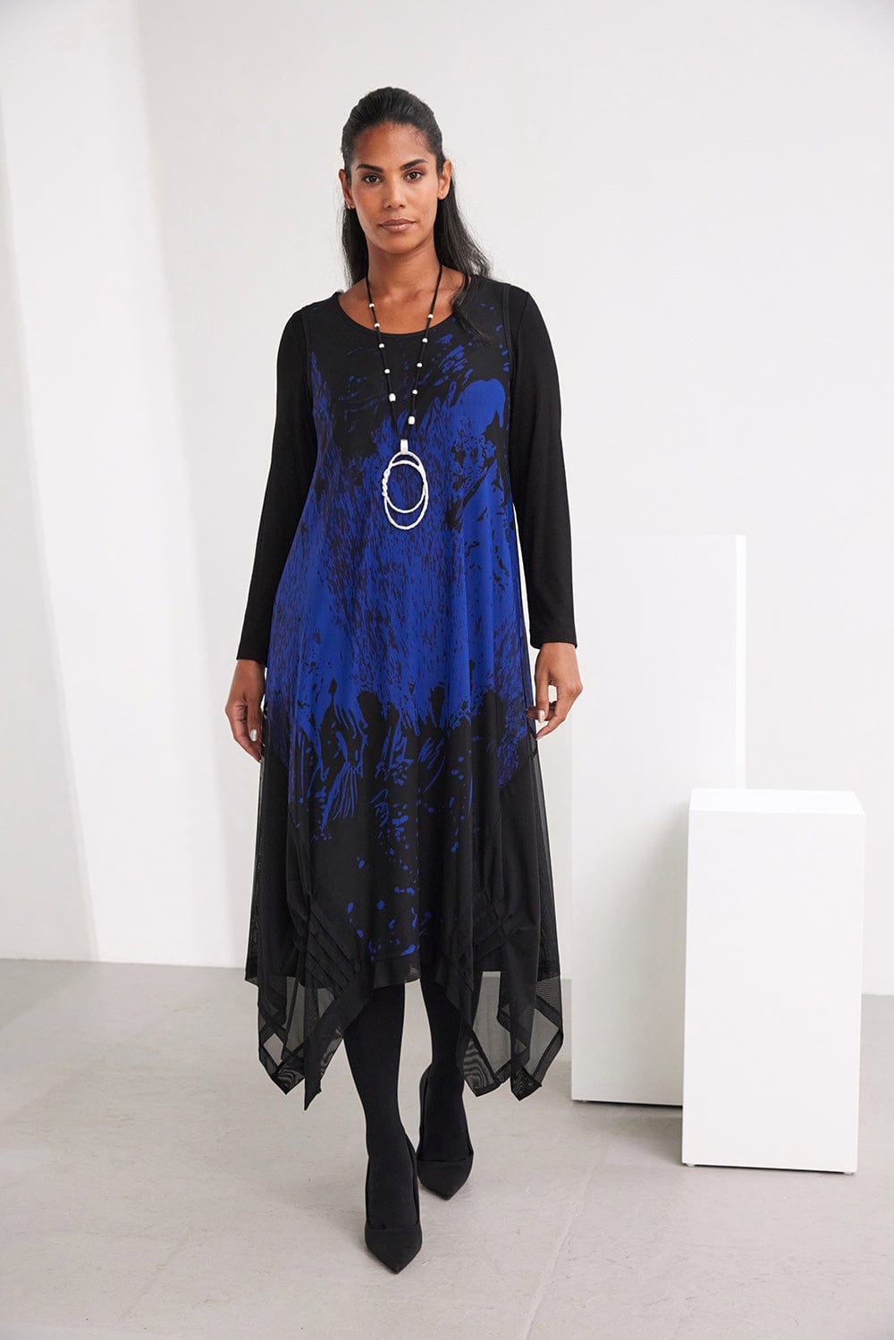 ORA Print Mesh Dress