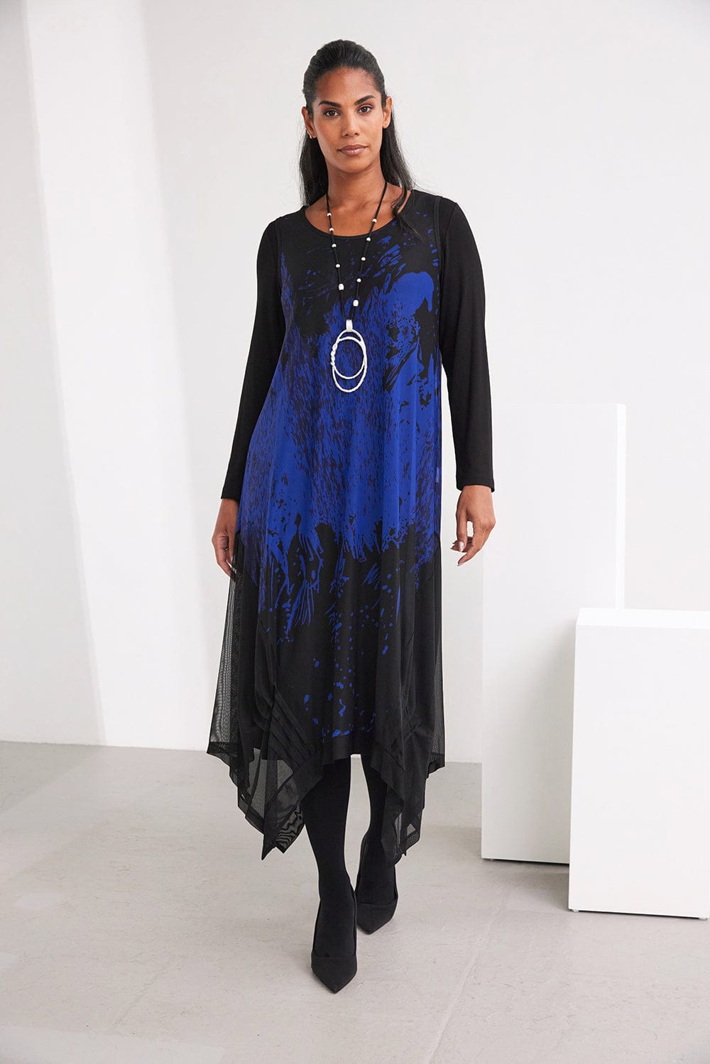 ORA Print Mesh Dress