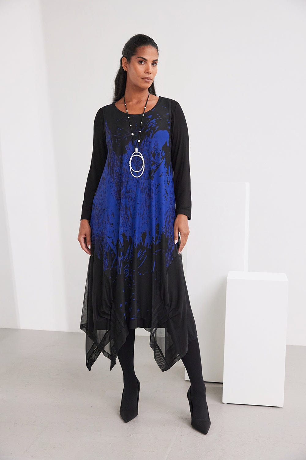 ORA Print Mesh Dress