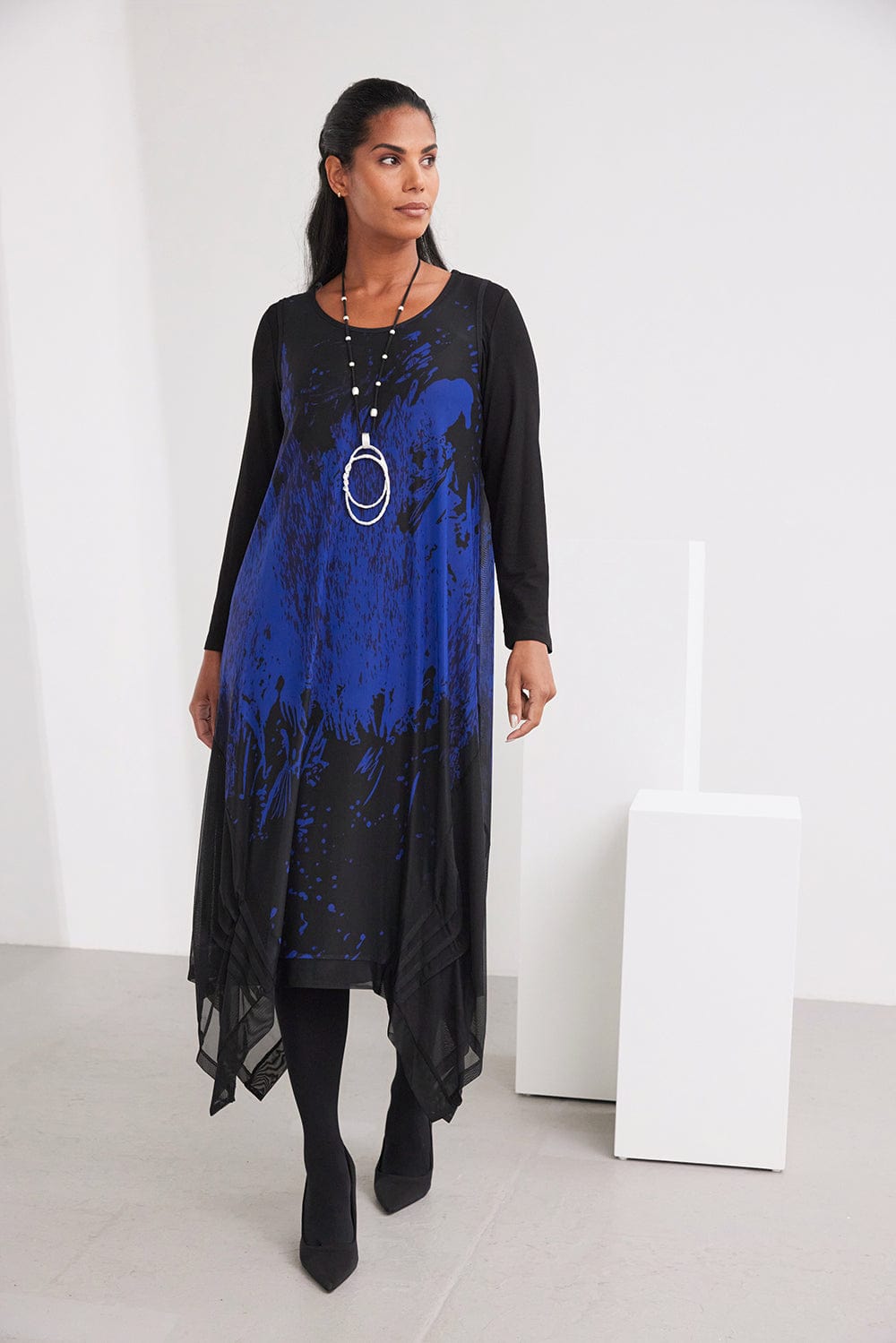 ORA Print Mesh Dress