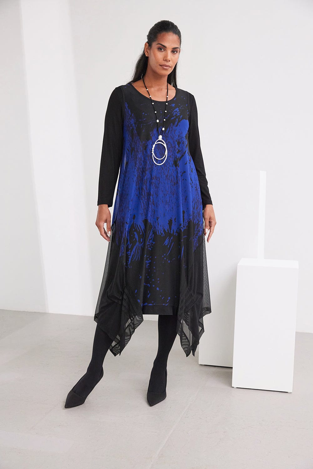ORA Print Mesh Dress