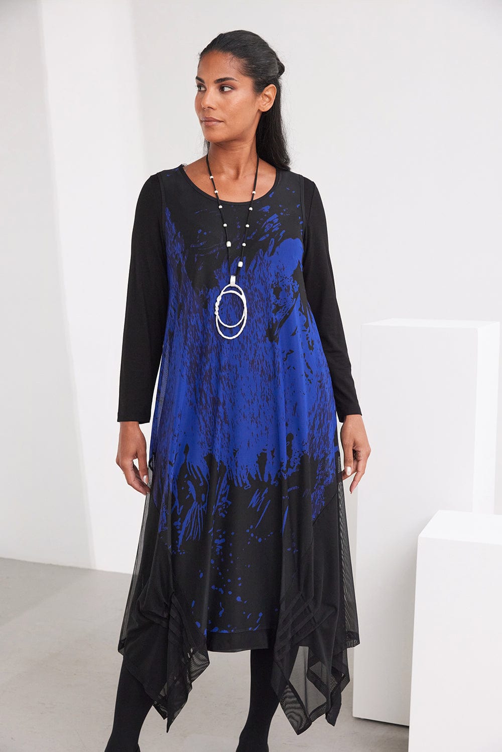 ORA Print Mesh Dress