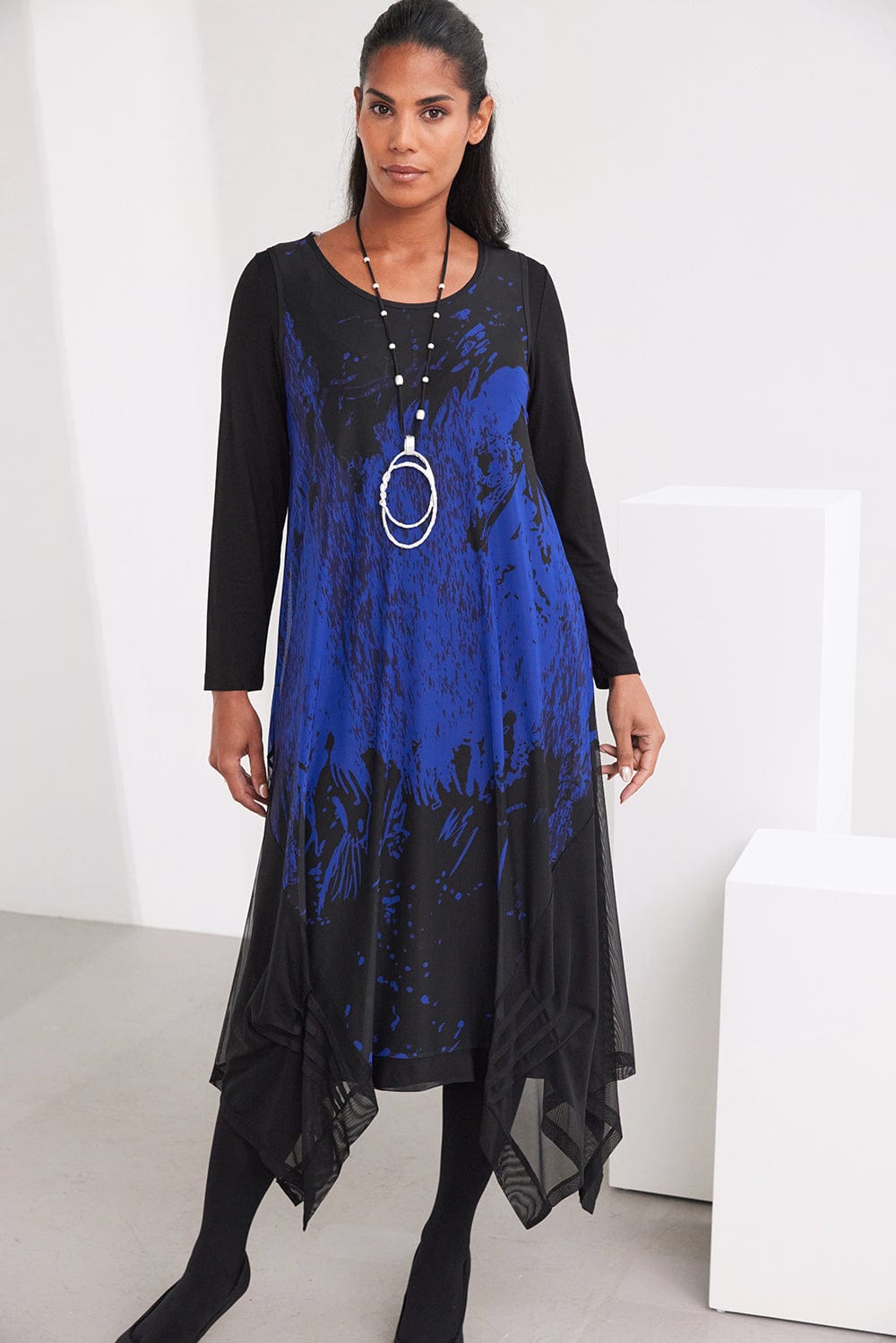 ORA Print Mesh Dress