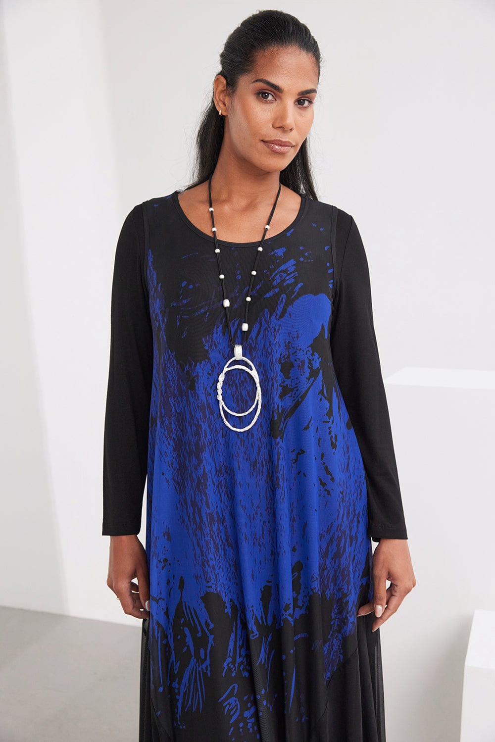 ORA Print Mesh Dress