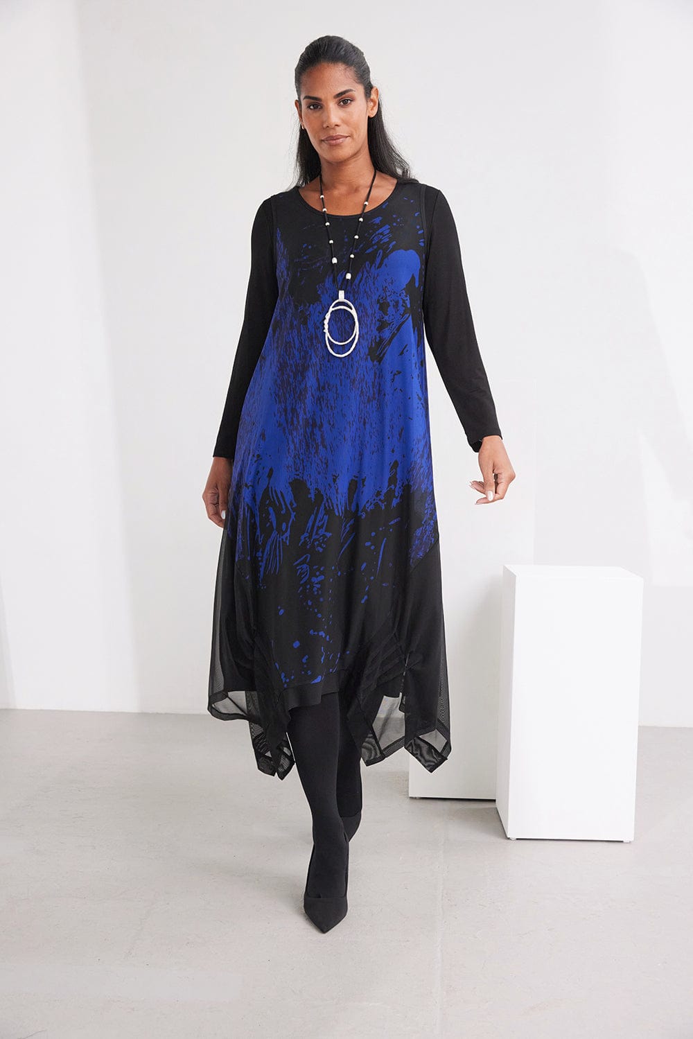 ORA Print Mesh Dress