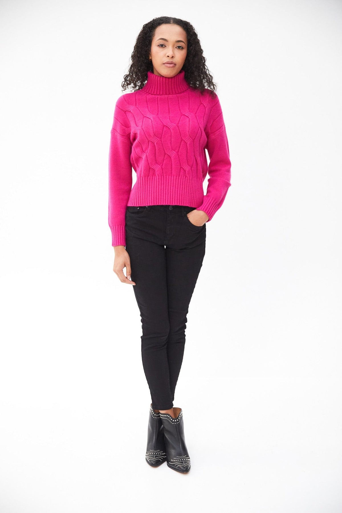 Kartner Cable Front Polo Neck