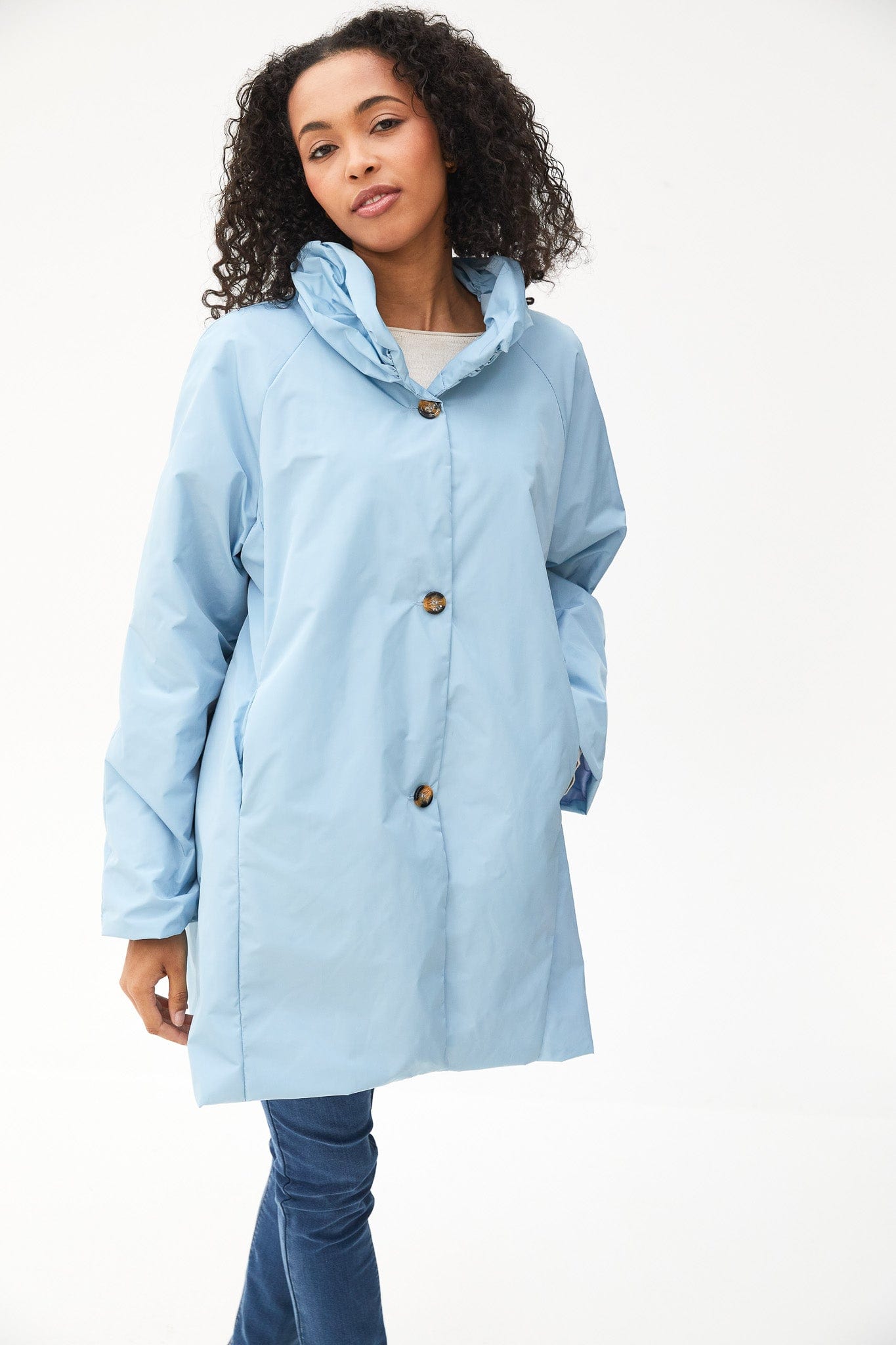 新品★ LITTLE FLARE LINE ART LONG COAT Amazon.com: Allegra K Women's Notch Lapel Double Breasted