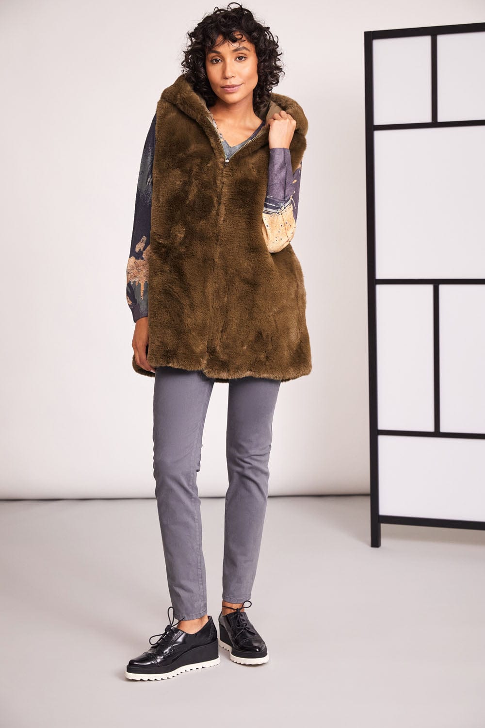 ART Faux Fur Gilet