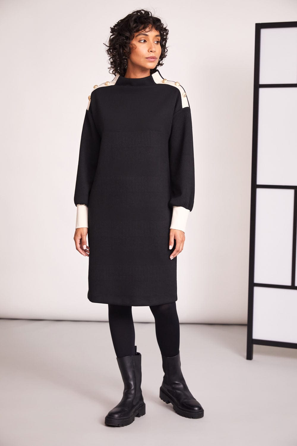 PERUZZI Turtleneck Dress