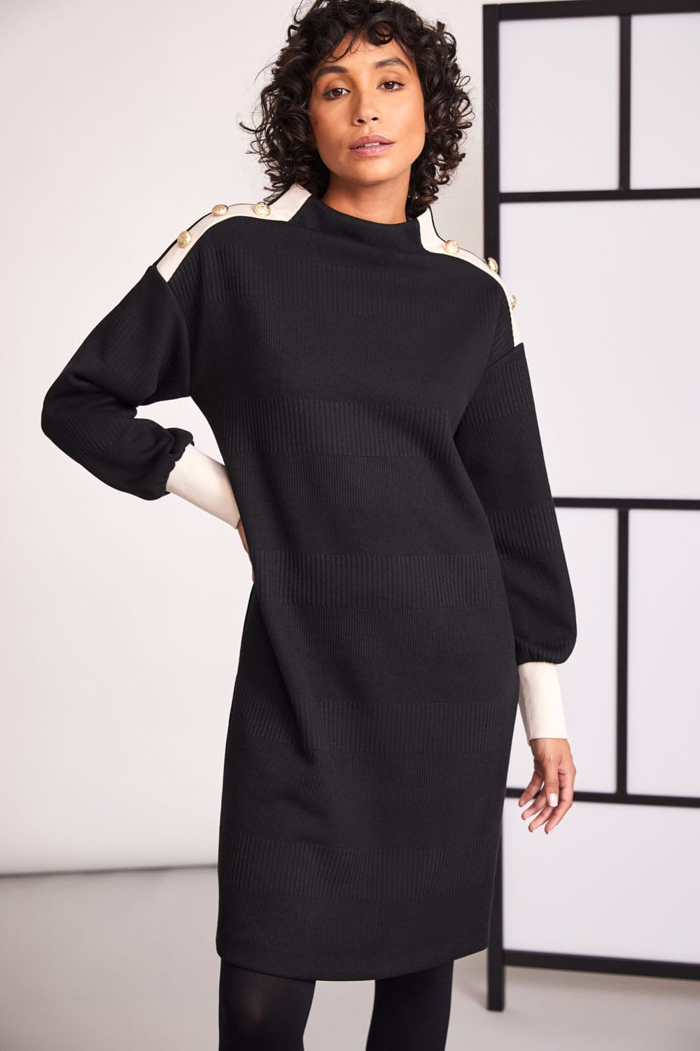 PERUZZI Turtleneck Dress