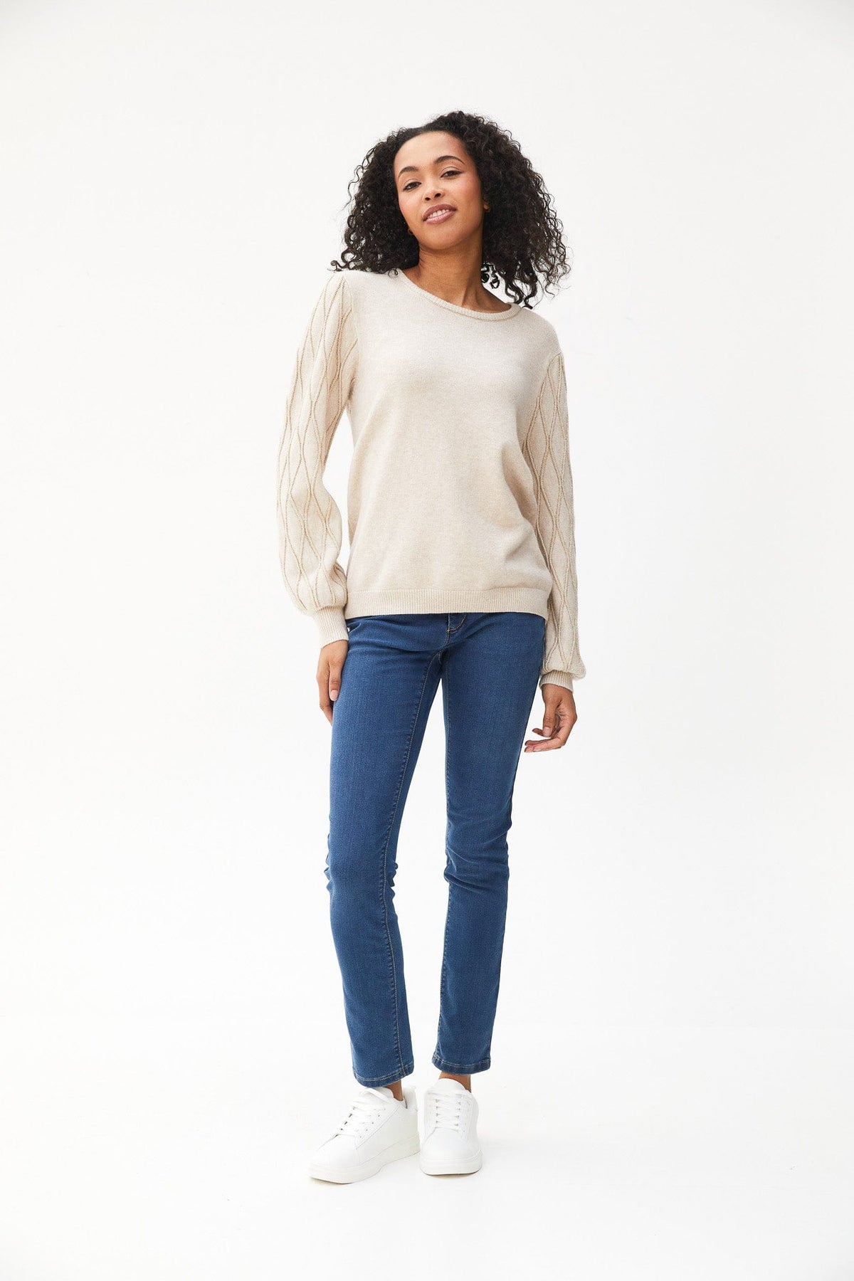 Kartner Diamond Sleeve Knit