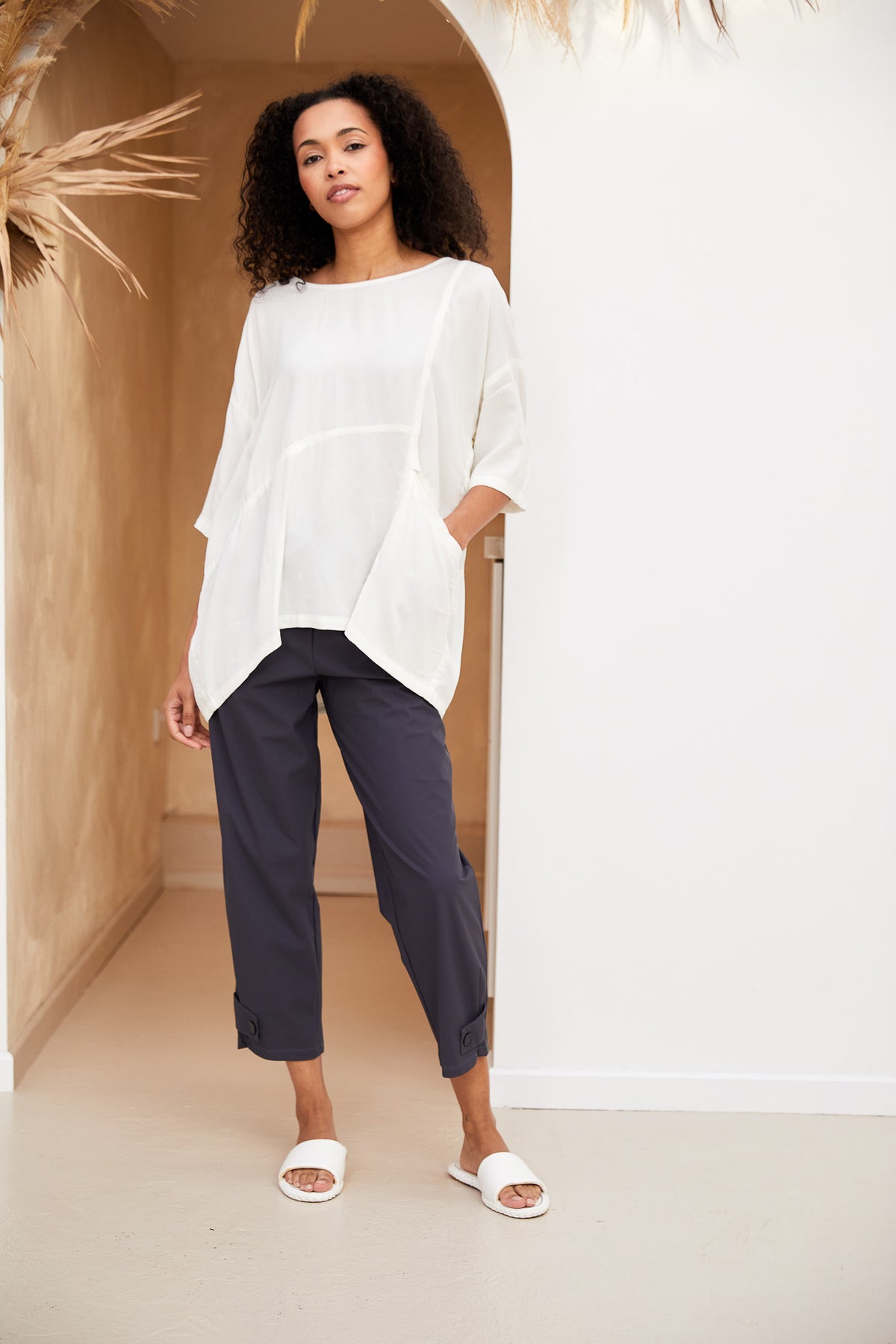 NAYA Button Tab Cuff Trouser