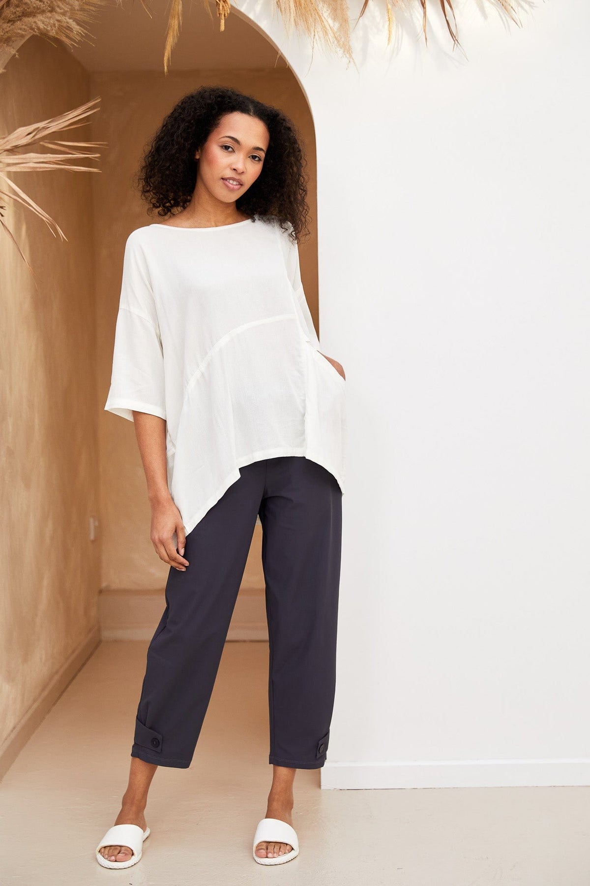 NAYA Button Tab Cuff Trouser