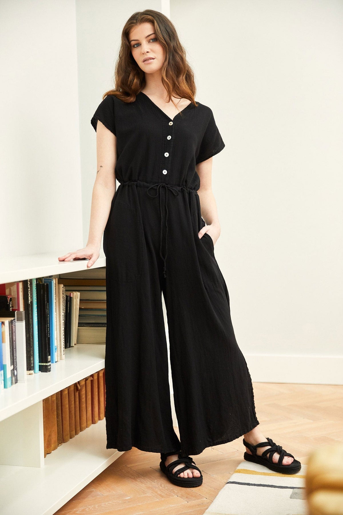 One Life Button Jumpsuit