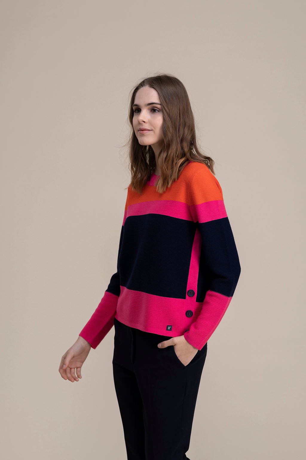 Hongo Colour Block Knit